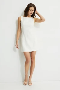 Audrie Linen Mini Dress