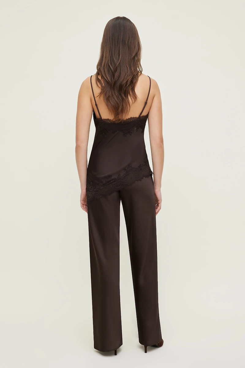 Wide Leg Satin Pants