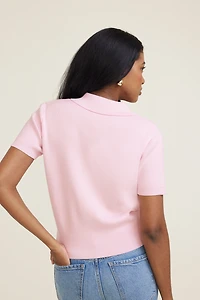 Polo Crewneck Cardigan