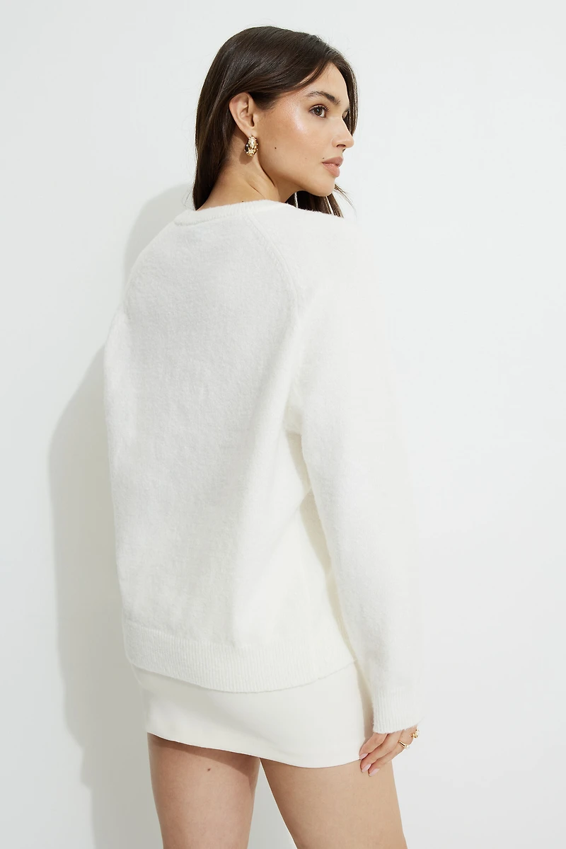 Raglan Crewneck Sweater