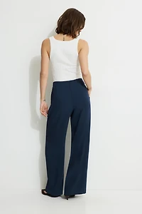 Jourdan Mid Rise Wide Leg Pants
