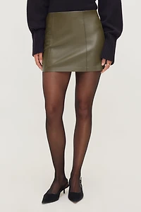 Kylie Faux Leather Mini Skirt