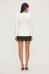 Boat Neck Ponte Blazer