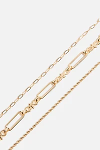 3-Pack Deco Chain Necklaces