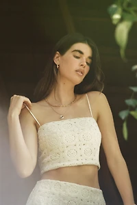 Haut écourté crocheté