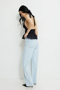 Jean à taille haute et jambe large en Tencelᵐᶜ Heidi