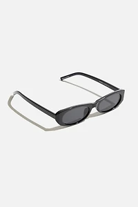 Lunettes de soleil ovales très minces