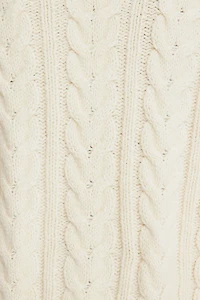 Cable Knit Mock Neck Sweater