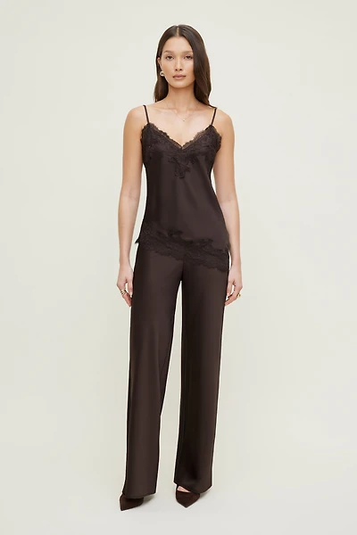 Wide Leg Satin Pants