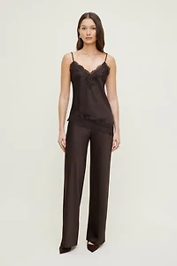 Wide Leg Satin Pants