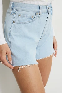 Short en denim décontracté à taille mi-haute Miles