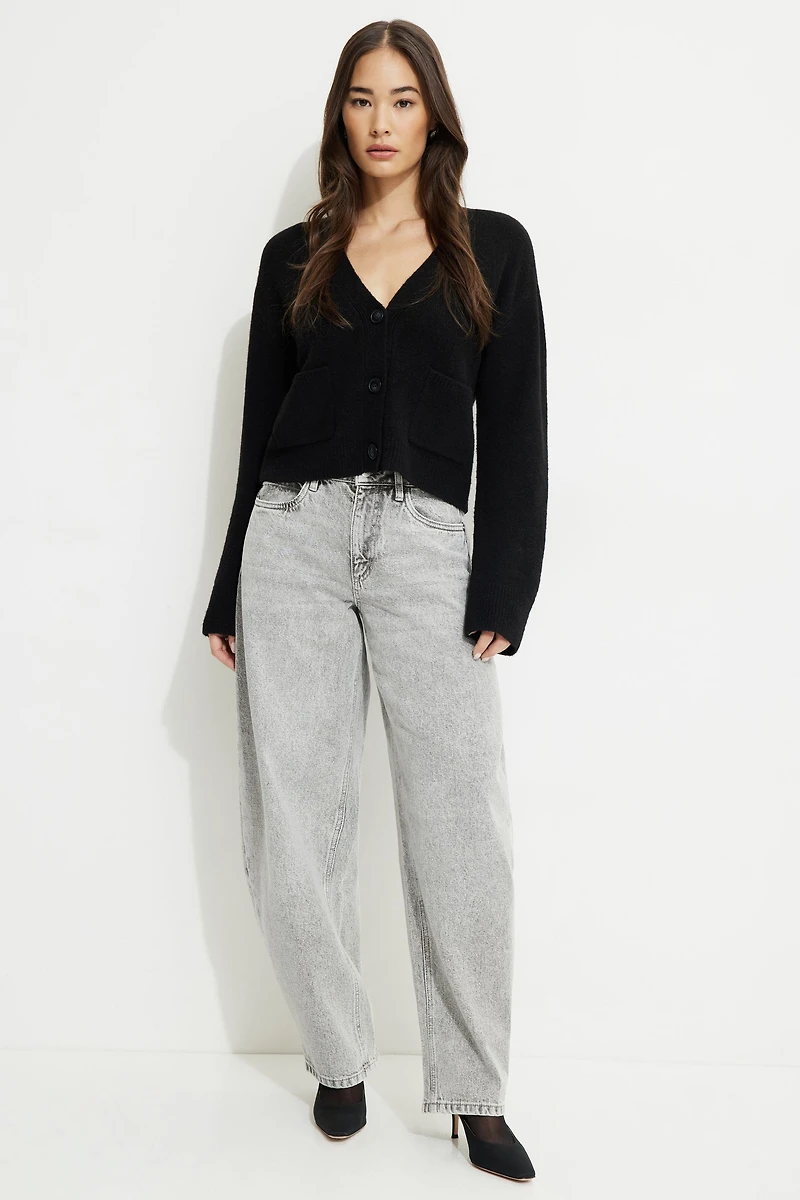 Jean décontracté à jambe courbée June