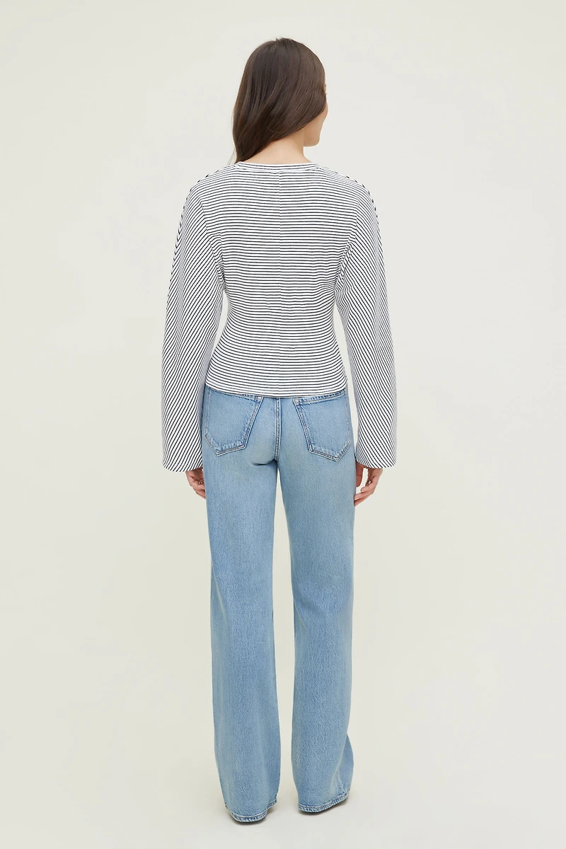 Striped Dolman Heavy Cotton Top