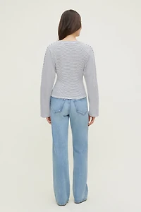 Striped Dolman Heavy Cotton Top