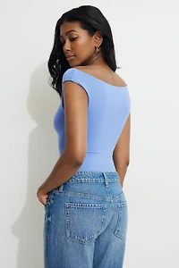 Off Shoulder Jersey Bodysuit