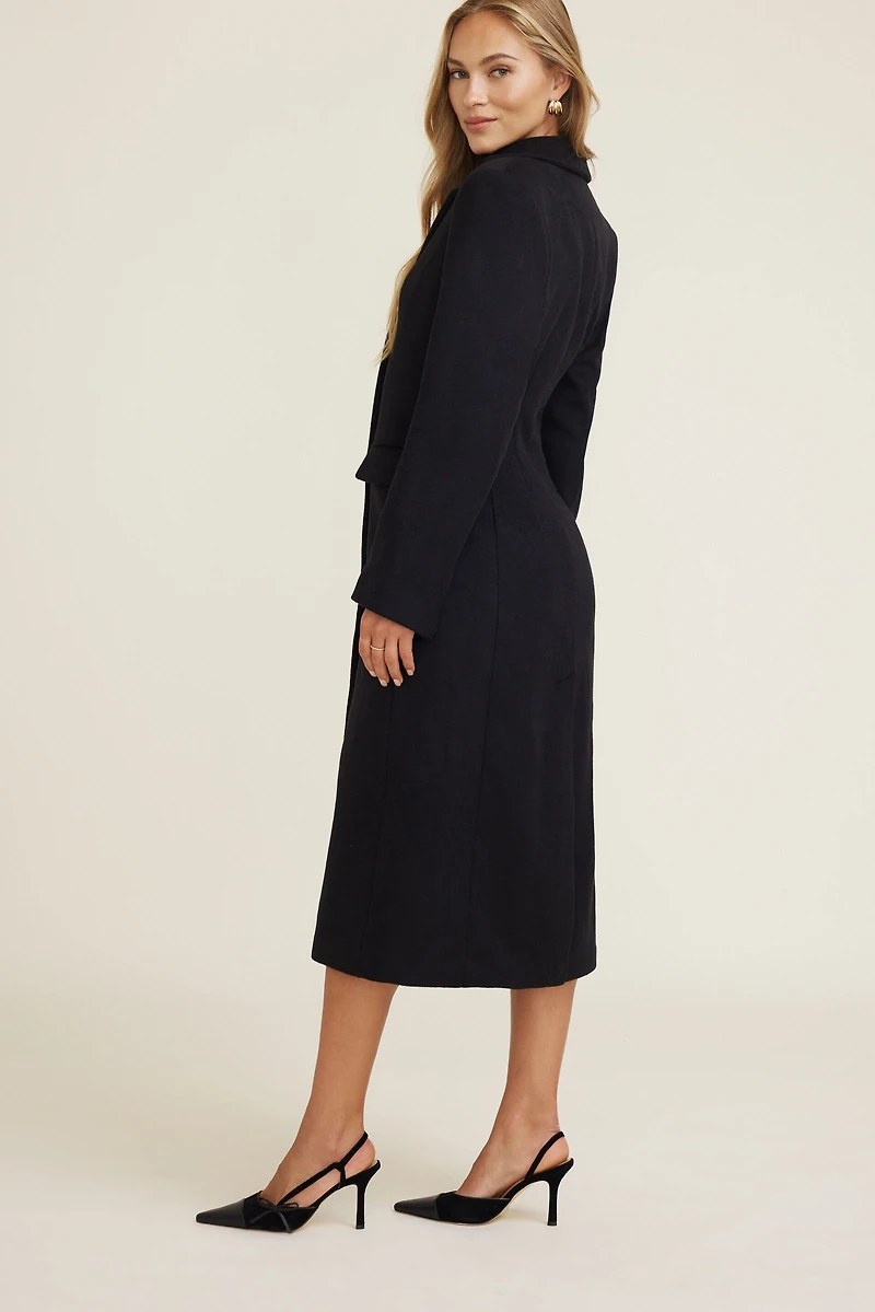 Cinched Wool Coat