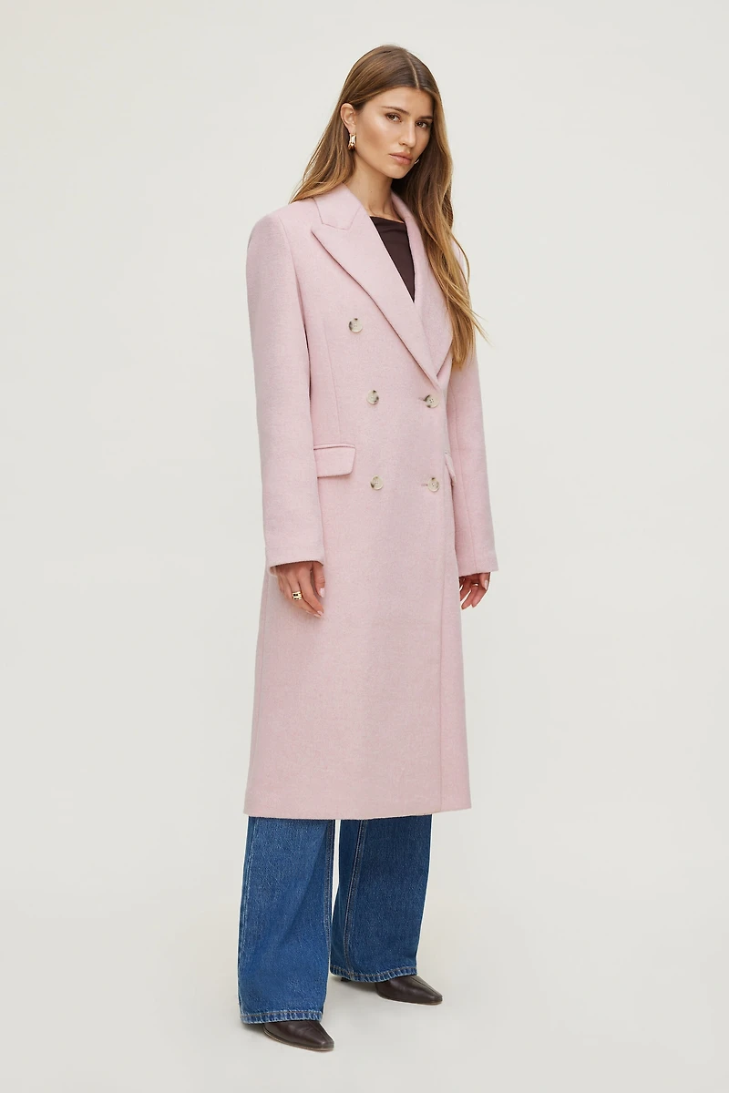 Oversized Double Breasted Wool Coat