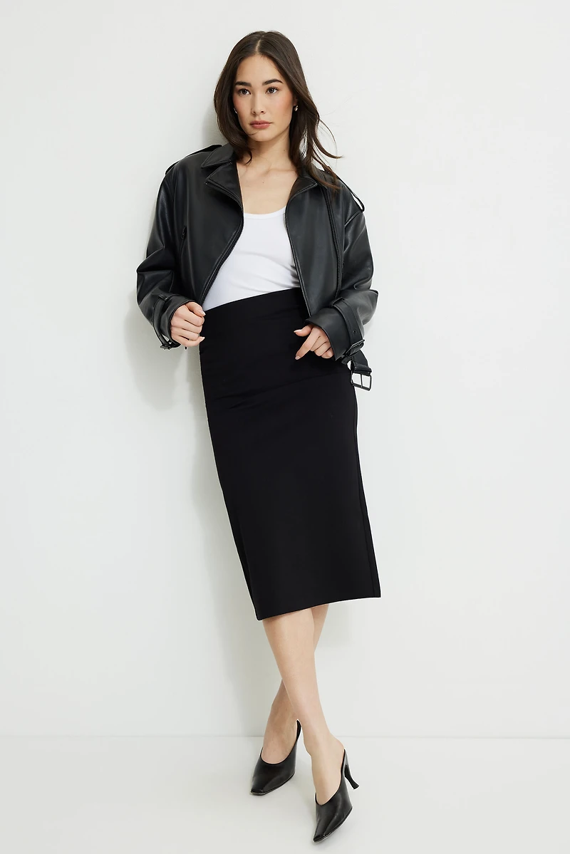 Ponte Midi Skirt