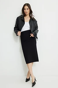 Ponte Midi Skirt