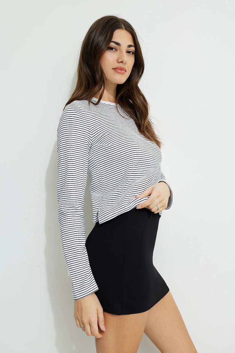 Striped Long Sleeve T Shirt