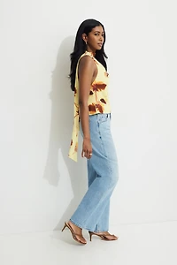 Cowl Halter Neck Scarf Top