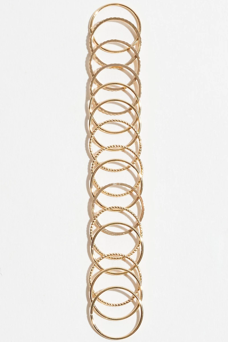 15-Pack Threadbare Rings