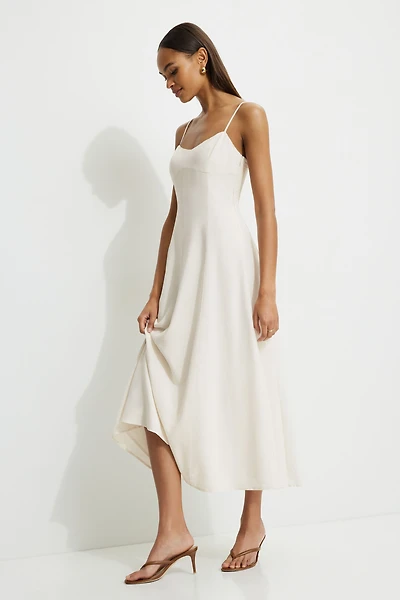 Robe maxi Belle à col en cœur