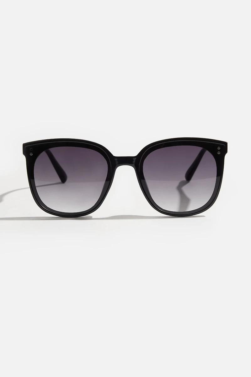 Lunettes de soleil « wayfarer » plates