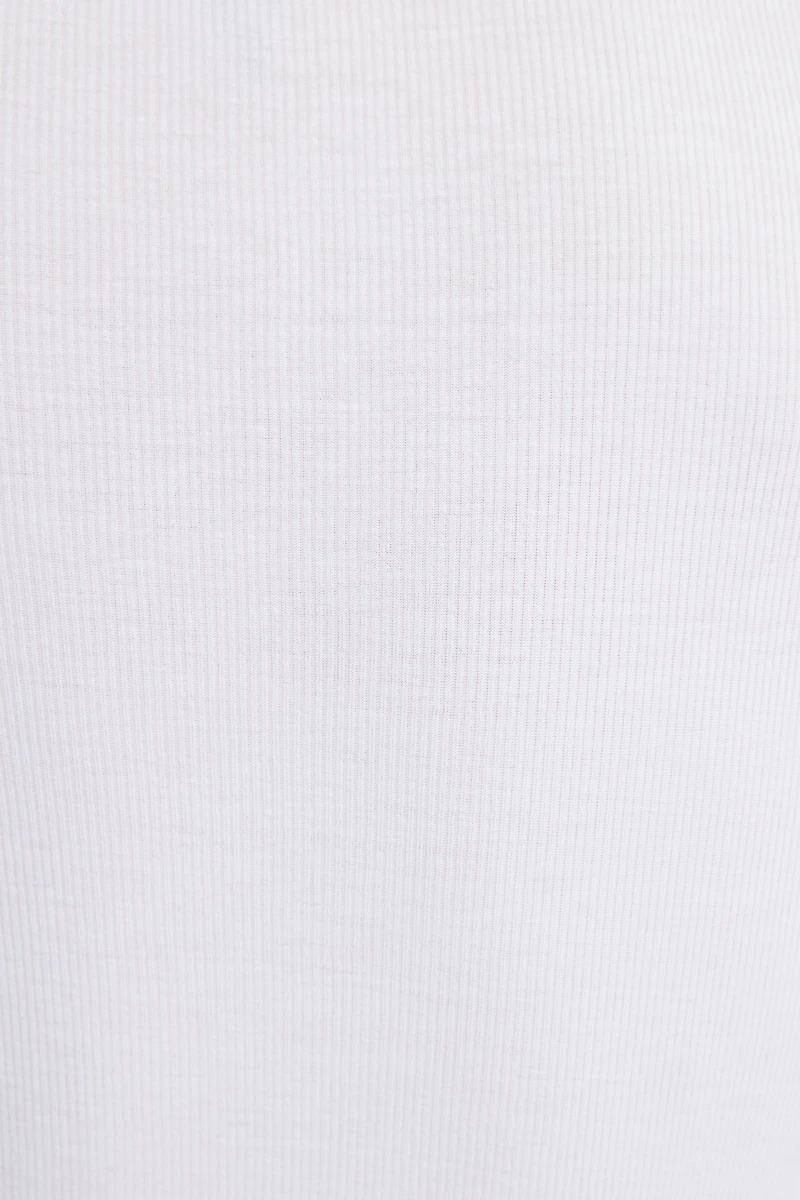 T-shirt côtelé à col roulé