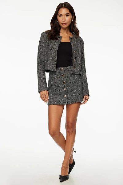 Minijupe en tweed Beatrice