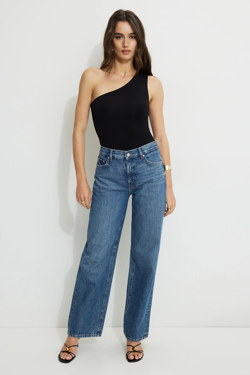 Single Shoulder Jersey Bodysuit