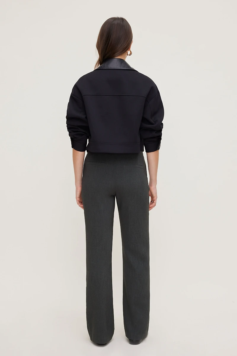 Pantalon ajusté à jambe semi-évasée Stevie