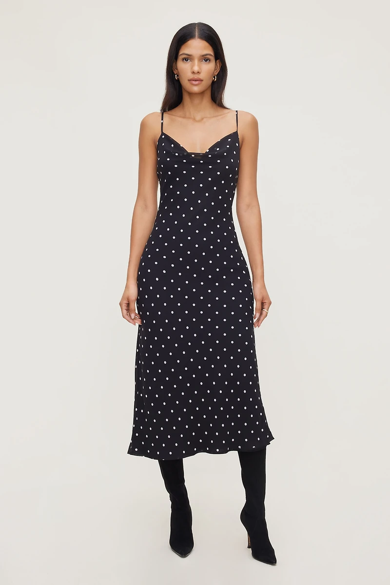 Estera Polka Dot Maxi Dress