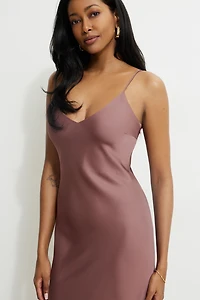 Aimee Satin Maxi Dress