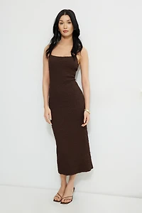 Robe maxi texturée Simona