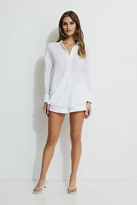 Oversized Gauze Shirt