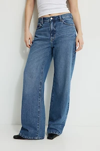 Sydney Mid Rise Baggy Fit Jeans