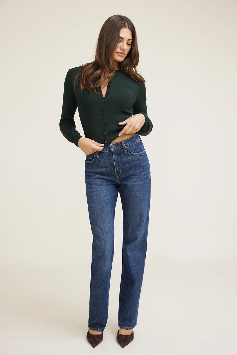 Cardigan à col rond Rebecca