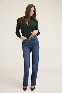 Cardigan à col rond Rebecca