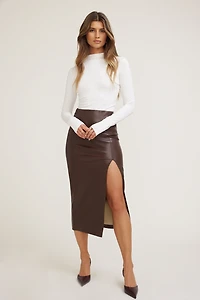 Mock Neck Long Sleeve Top