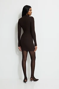 Minirobe polo en tricot côtel