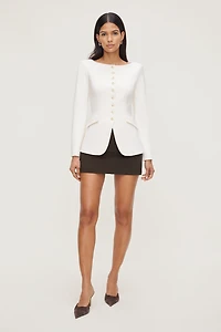 Boat Neck Ponte Blazer