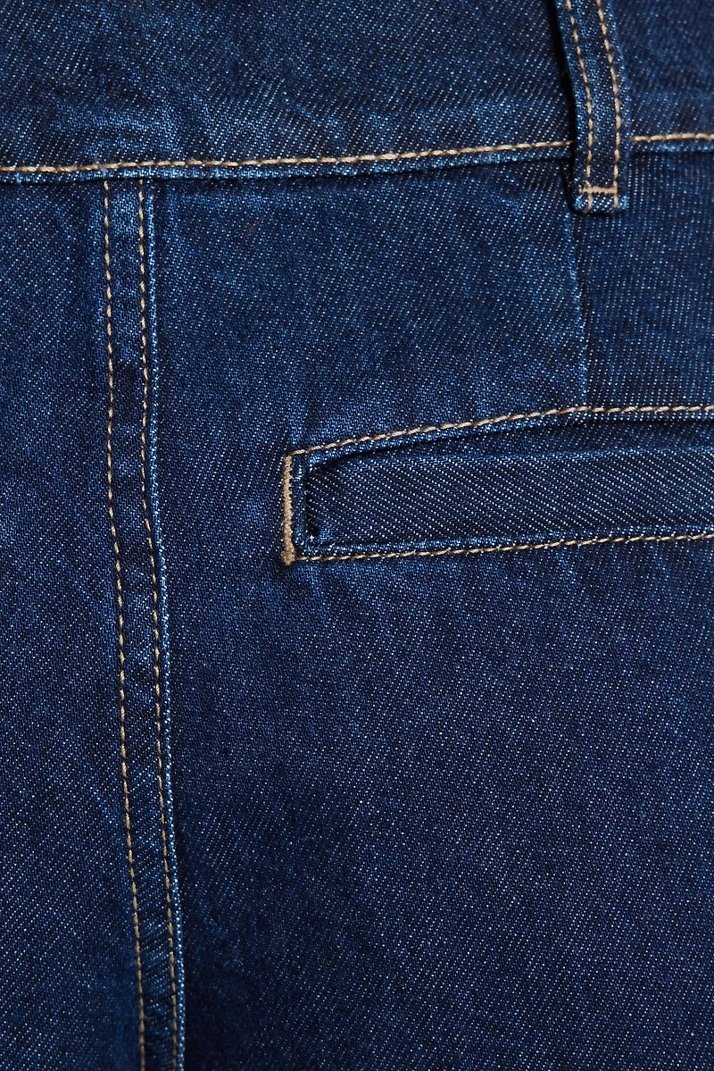 Heidi Pleated Wide Leg Jeans