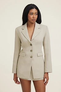 Veston cintré à la taille
