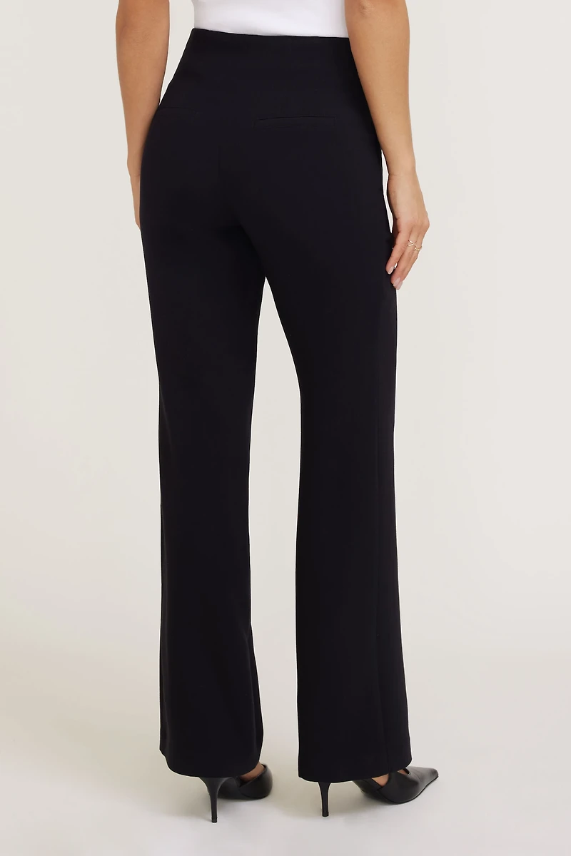Pantalon ajusté à jambe semi-évasée Stevie