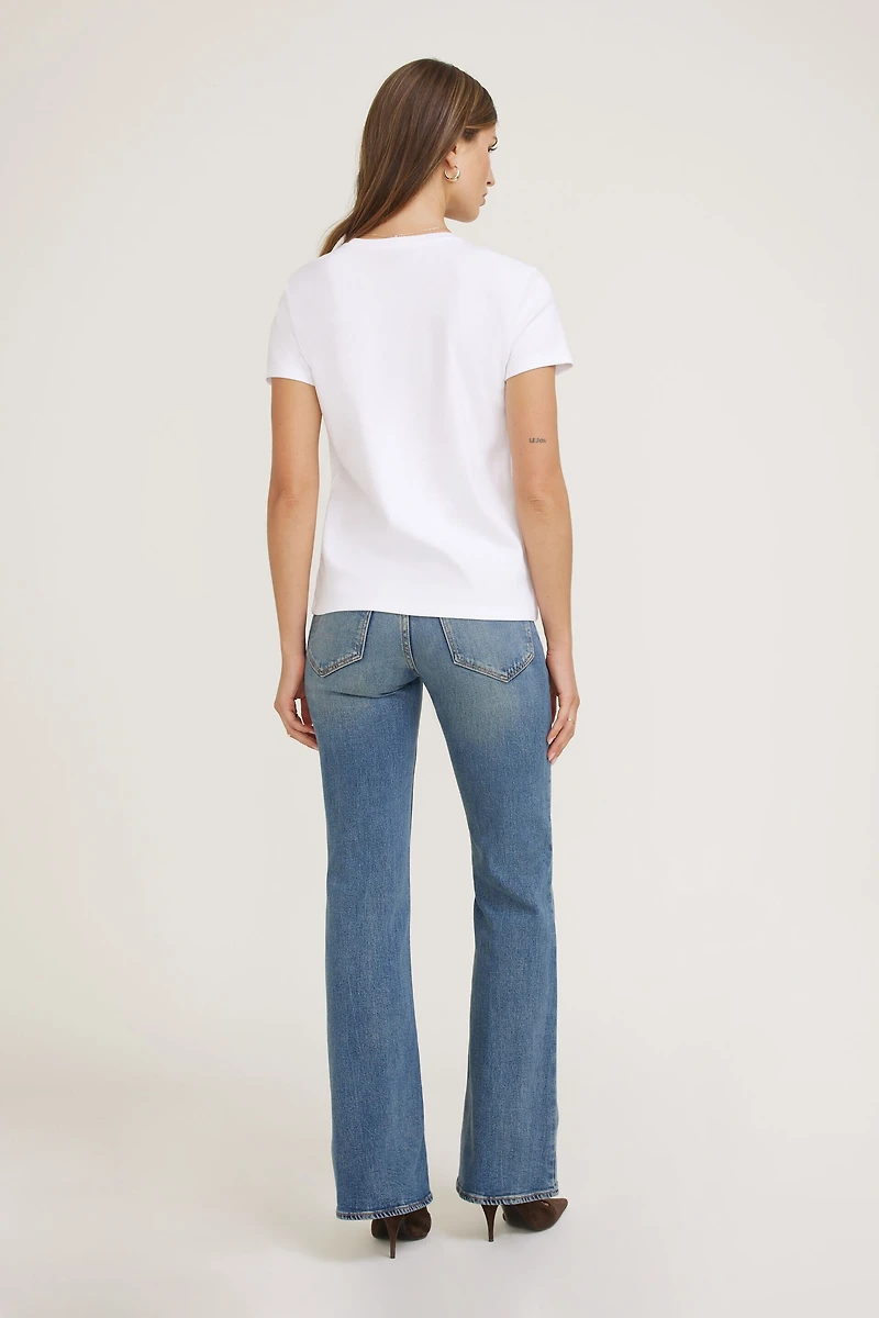 T-shirt ajusté en coton Emy