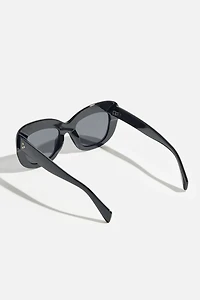 Lunettes de soleil « œil de chat » dramatiques