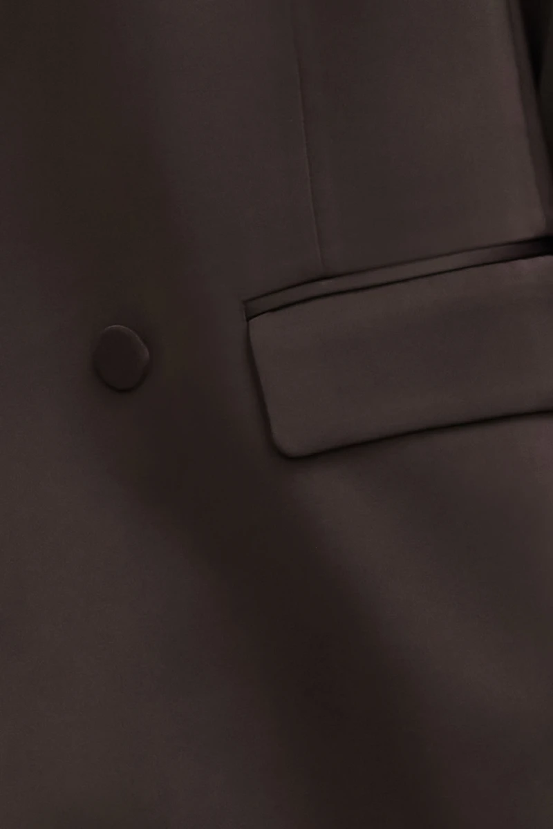 Noa Oversized Satin Blazer