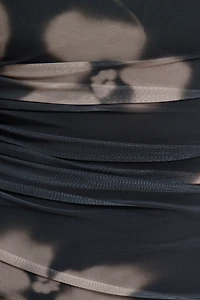 Minirobe froncée en maille