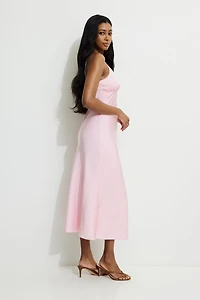 Robe maxi en satin Sage